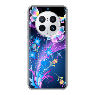Силиконовый чехол на Huawei Mate 50 Pro с принтом Бабочки Силиконовый чехол на Huawei Mate 50 Pro с принтом Бабочки