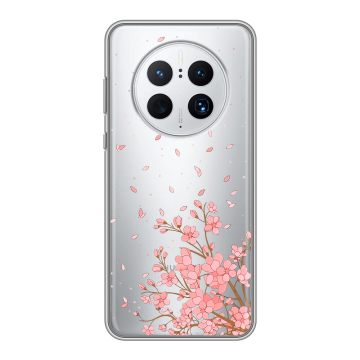 Силиконовый чехол на Huawei Mate 50 Pro с принтом Ветка сакуры Силиконовый чехол на Huawei Mate 50 Pro с принтом Ветка сакуры