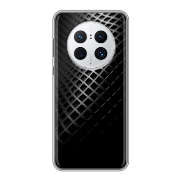 Силиконовый чехол на Huawei Mate 50 Pro с принтом Текстура металла