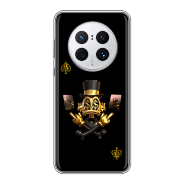Силиконовый чехол на Huawei Mate 50 Pro с принтом Золотой скрудж макдак Силиконовый чехол на Huawei Mate 50 Pro с принтом Золотой скрудж макдак