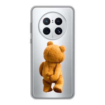 Силиконовый чехол на Huawei Mate 50 Pro с принтом Медведь Силиконовый чехол на Huawei Mate 50 Pro с принтом Медведь