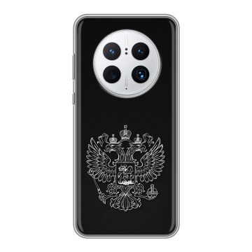 Силиконовый чехол на Huawei Mate 50 Pro с принтом Герб России Силиконовый чехол на Huawei Mate 50 Pro с принтом Герб России