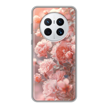 Силиконовый чехол на Huawei Mate 50 Pro с принтом Розовые розы Силиконовый чехол на Huawei Mate 50 Pro с принтом Розовые розы