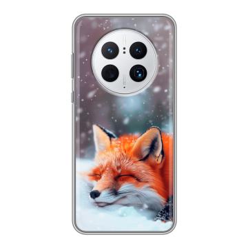 Силиконовый чехол на Huawei Mate 50 Pro с принтом лиса