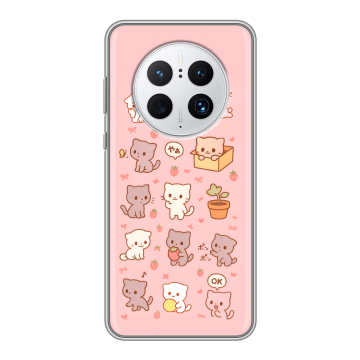 Силиконовый чехол на Huawei Mate 50 Pro с принтом Hello Kitty Хелоу Кити