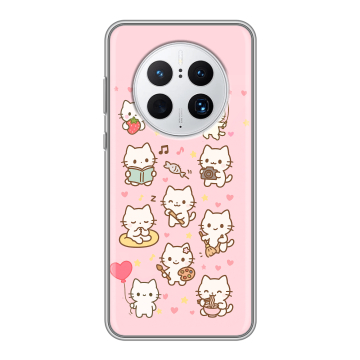 Силиконовый чехол на Huawei Mate 50 Pro с принтом Hello Kitty Хелоу Кити Силиконовый чехол на Huawei Mate 50 Pro с принтом Hello Kitty Хелоу Кити