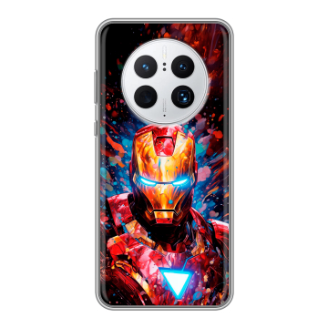 Силиконовый чехол на Huawei Mate 50 Pro с принтом Железный человек Ironman Силиконовый чехол на Huawei Mate 50 Pro с принтом Железный человек Ironman