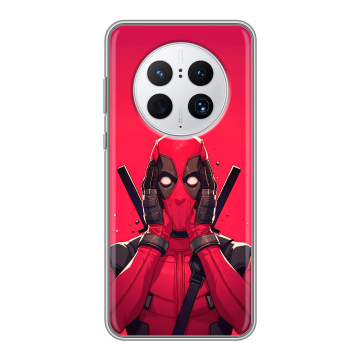 Силиконовый чехол на Huawei Mate 50 Pro с принтом Дедпул Deadpool