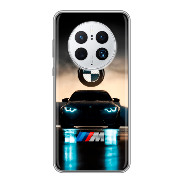 Силиконовый чехол на Huawei Mate 50 Pro с принтом БМВ BMW