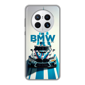 Силиконовый чехол на Huawei Mate 50 Pro с принтом БМВ BMW Силиконовый чехол на Huawei Mate 50 Pro с принтом БМВ BMW