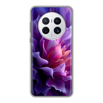 Силиконовый чехол на Huawei Mate 50 Pro с принтом женский цветы