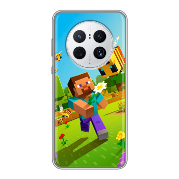 Силиконовый чехол на Huawei Mate 50 Pro с принтом Майнкрафт Minecraft Силиконовый чехол на Huawei Mate 50 Pro с принтом Майнкрафт Minecraft
