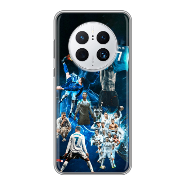Силиконовый чехол на Huawei Mate 50 Pro с принтом Реал Роналдо