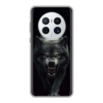 Силиконовый чехол на Huawei Mate 50 Pro с принтом Волк Силиконовый чехол на Huawei Mate 50 Pro с принтом Волк