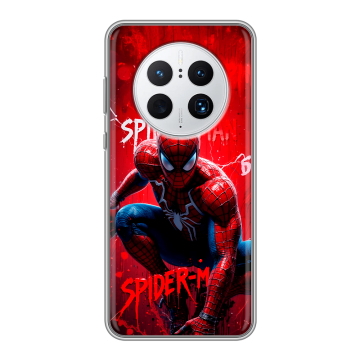 Силиконовый чехол на Huawei Mate 50 Pro с принтом Spiderman Человек паук