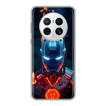 Силиконовый чехол на Huawei Mate 50 Pro с принтом IronMan Железный человек