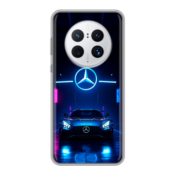 Силиконовый чехол на Huawei Mate 50 Pro с принтом Mercedes Мерседес Силиконовый чехол на Huawei Mate 50 Pro с принтом Mercedes Мерседес