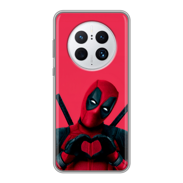 Силиконовый чехол на Huawei Mate 50 Pro с принтом Дедпул Deadpool