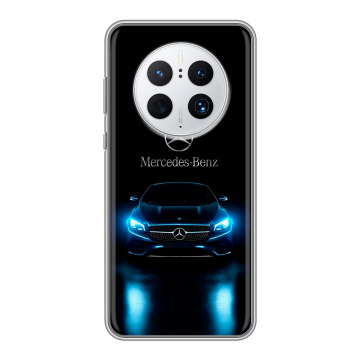 Силиконовый чехол на Huawei Mate 50 Pro с принтом Mercedes Мерседес Силиконовый чехол на Huawei Mate 50 Pro с принтом Mercedes Мерседес
