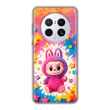 Силиконовый чехол на Huawei Mate 50 Pro с принтом Labubu Лабубу Силиконовый чехол на Huawei Mate 50 Pro с принтом Labubu Лабубу