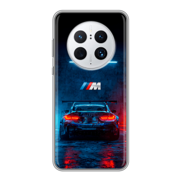Силиконовый чехол на Huawei Mate 50 Pro с принтом BMW БМВ Силиконовый чехол на Huawei Mate 50 Pro с принтом BMW БМВ