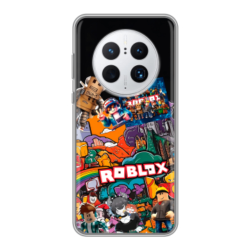 Силиконовый чехол на Huawei Mate 50 Pro с принтом Roblox Роблокс