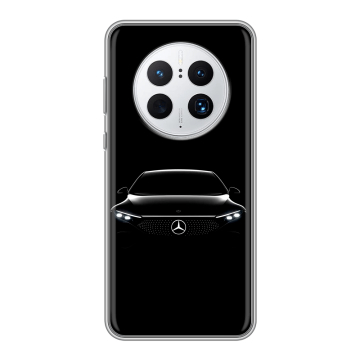 Силиконовый чехол на Huawei Mate 50 Pro с принтом Mercedes Мерседес