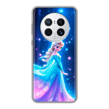 Силиконовый чехол на Huawei Mate 50 Pro с принтом Холодное сердце Frozen