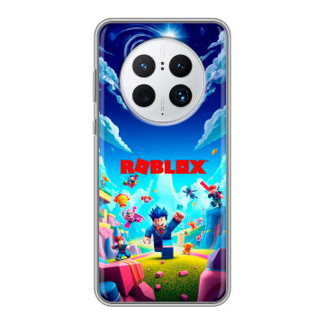 Силиконовый чехол на Huawei Mate 50 Pro с принтом Roblox Роблокс