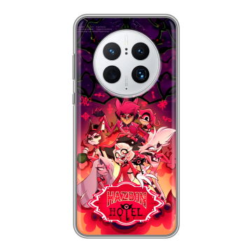 Силиконовый чехол на Huawei Mate 50 Pro с принтом Hazbin Hotel Отель Хазбин Силиконовый чехол на Huawei Mate 50 Pro с принтом Hazbin Hotel Отель Хазбин