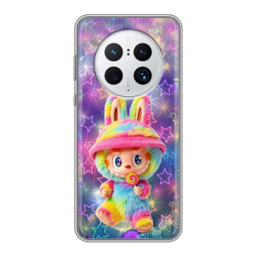 Силиконовый чехол на Huawei Mate 50 Pro с принтом Labubu Лабубу