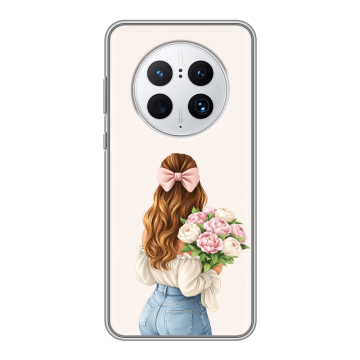Силиконовый чехол на Huawei Mate 50 Pro с принтом женский Силиконовый чехол на Huawei Mate 50 Pro с принтом женский