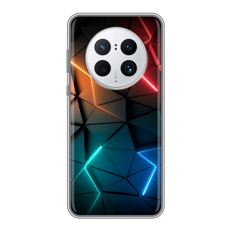 Силиконовый чехол на Huawei Mate 50 Pro с принтом Абстракция неон Силиконовый чехол на Huawei Mate 50 Pro с принтом Абстракция неон