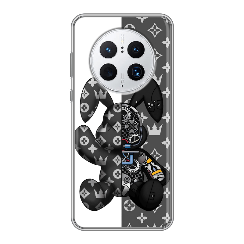 Силиконовый противоударный чехол на Huawei Mate 50 Pro с принтом Луи робот Силиконовый противоударный чехол на Huawei Mate 50 Pro с принтом Луи робот