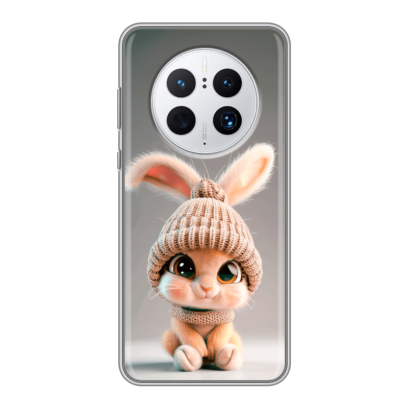 Силиконовый чехол на Huawei Mate 50 Pro с принтом Кролик Силиконовый чехол на Huawei Mate 50 Pro с принтом Кролик