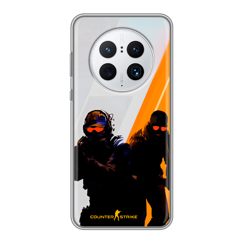 Силиконовый чехол на Huawei Mate 50 Pro с принтом Контер страйк Counter strike Силиконовый чехол на Huawei Mate 50 Pro с принтом Контер страйк Counter strike