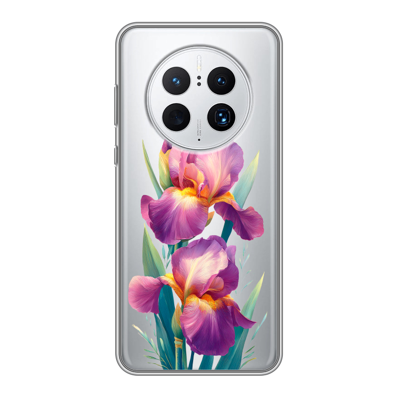 Силиконовый чехол на Huawei Mate 50 Pro с принтом Цветы орхидеи Силиконовый чехол на Huawei Mate 50 Pro с принтом Цветы орхидеи