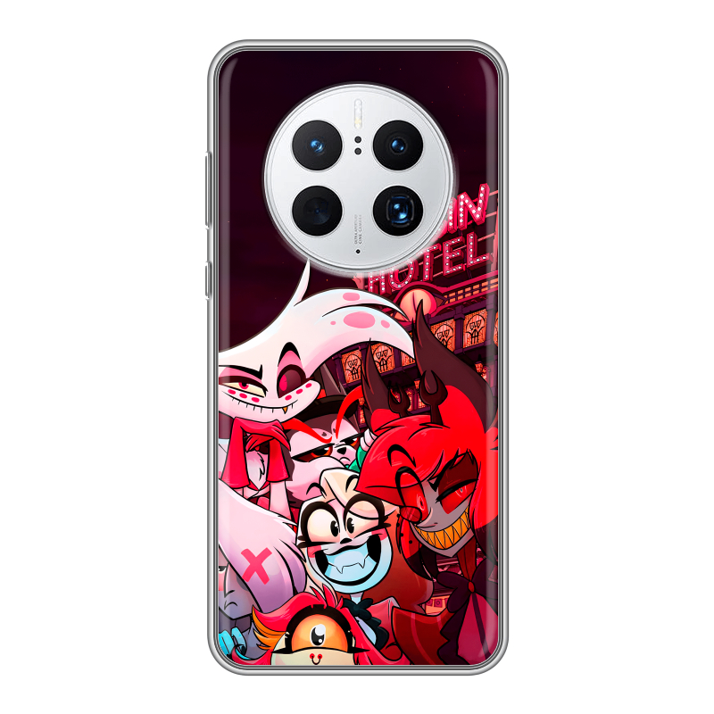 Силиконовый чехол на Huawei Mate 50 Pro с принтом Hazbin Hotel Отель Хазбин Силиконовый чехол на Huawei Mate 50 Pro с принтом Hazbin Hotel Отель Хазбин