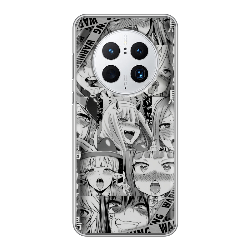 Силиконовый чехол на Huawei Mate 50 Pro с принтом Ahegao Ахегао Аниме Силиконовый чехол на Huawei Mate 50 Pro с принтом Ahegao Ахегао Аниме