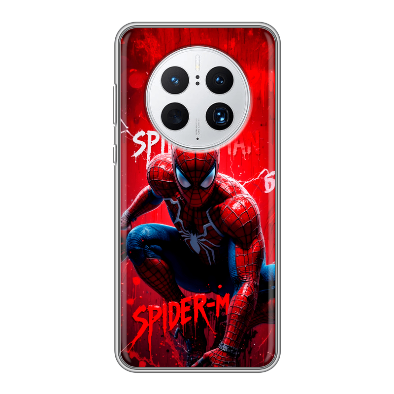Силиконовый чехол на Huawei Mate 50 Pro с принтом Spiderman Человек паук Силиконовый чехол на Huawei Mate 50 Pro с принтом Spiderman Человек паук