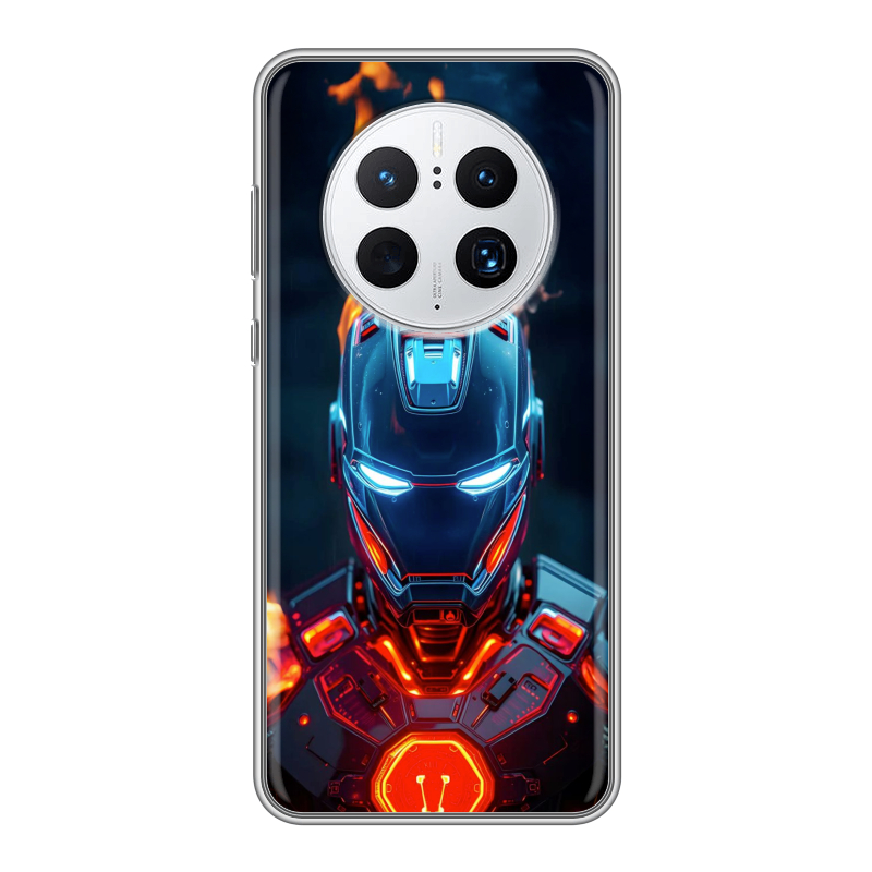 Силиконовый противоударный чехол на Huawei Mate 50 Pro с принтом IronMan Железный человек Силиконовый противоударный чехол на Huawei Mate 50 Pro с принтом IronMan Железный человек