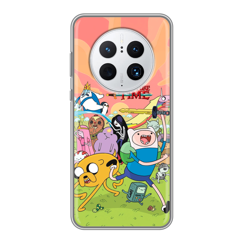 Силиконовый чехол на Huawei Mate 50 Pro с принтом Adventure time Время приключений Силиконовый чехол на Huawei Mate 50 Pro с принтом Adventure time Время приключений