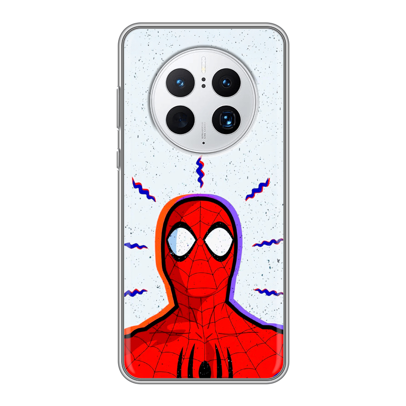 Силиконовый противоударный чехол на Huawei Mate 50 Pro с принтом Spiderman Человек паук Силиконовый противоударный чехол на Huawei Mate 50 Pro с принтом Spiderman Человек паук