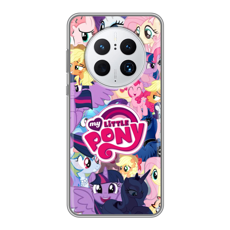 Силиконовый противоударный чехол на Huawei Mate 50 Pro с принтом My little pony Дружба чудо Силиконовый противоударный чехол на Huawei Mate 50 Pro с принтом My little pony Дружба чудо