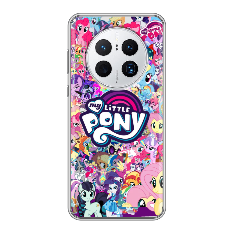 Силиконовый чехол на Huawei Mate 50 Pro с принтом My little pony Дружба чудо Силиконовый чехол на Huawei Mate 50 Pro с принтом My little pony Дружба чудо