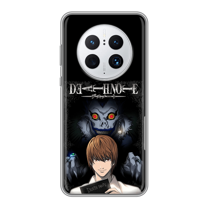 Силиконовый чехол на Huawei Mate 50 Pro с принтом Death note Тетрадь смерти Силиконовый чехол на Huawei Mate 50 Pro с принтом Death note Тетрадь смерти