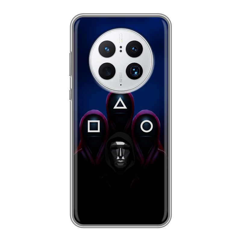 Силиконовый чехол на Huawei Mate 50 Pro с принтом Игра Кальмара Силиконовый чехол на Huawei Mate 50 Pro с принтом Игра Кальмара