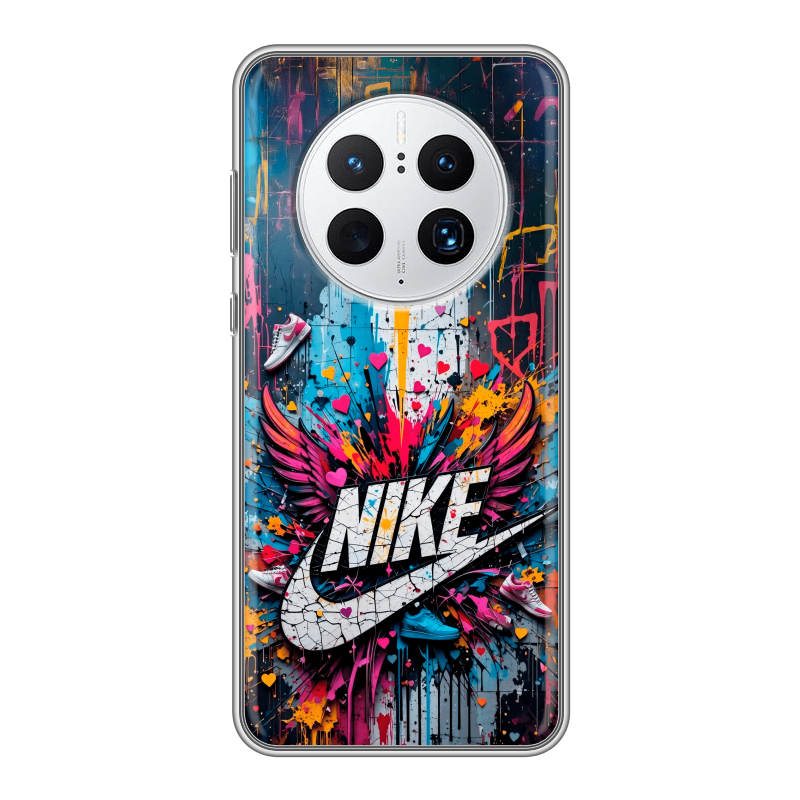 Силиконовый чехол на Huawei Mate 50 Pro с принтом Nike Найк Силиконовый чехол на Huawei Mate 50 Pro с принтом Nike Найк