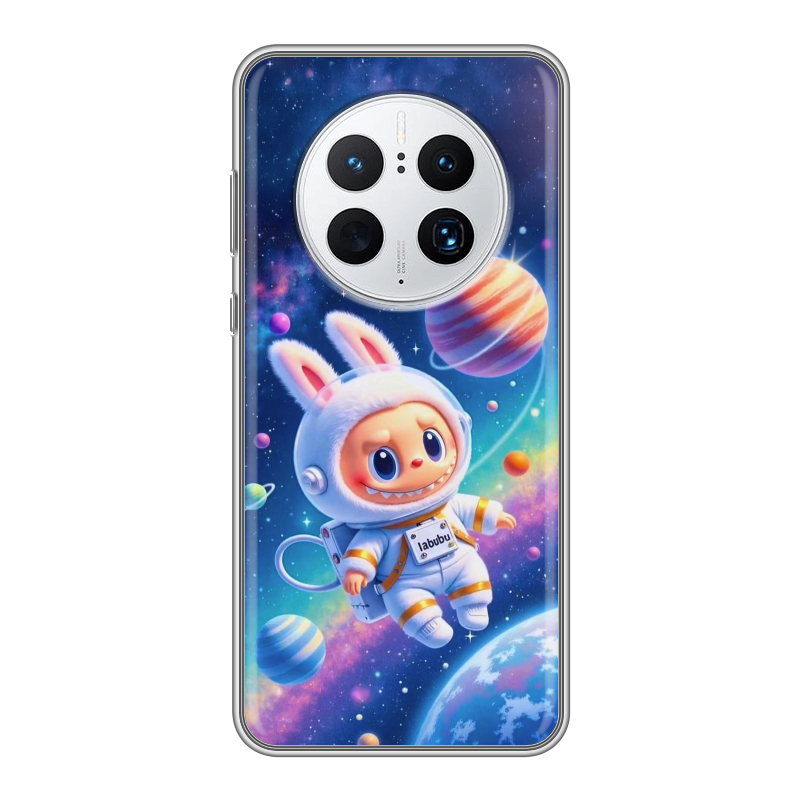 Силиконовый противоударный чехол на Huawei Mate 50 Pro с принтом Labubu Лабубу Силиконовый противоударный чехол на Huawei Mate 50 Pro с принтом Labubu Лабубу