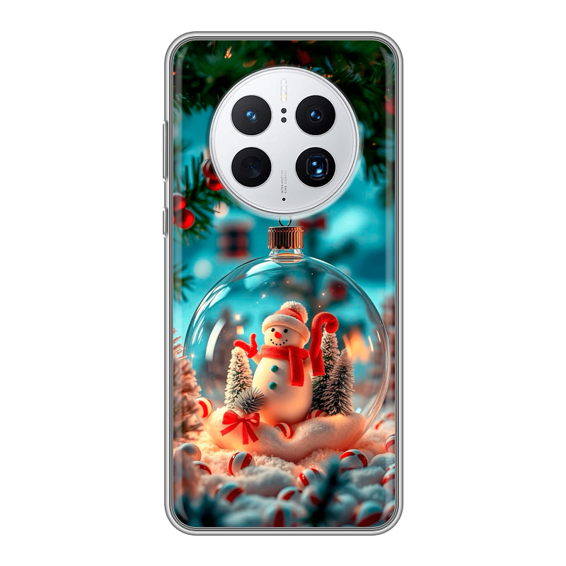 Силиконовый чехол на Huawei Mate 50 Pro с принтом Новый год Силиконовый чехол на Huawei Mate 50 Pro с принтом Новый год